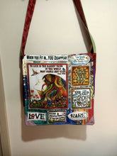 Load image into Gallery viewer, To Live Girl Bag. Handmade from recycled materials.