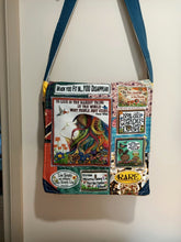 Load image into Gallery viewer, To Live Girl Bag. Handmade from recycled materials.