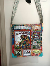 Load image into Gallery viewer, To Live Girl Bag. Handmade from recycled materials.
