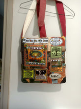 Load image into Gallery viewer, Tree of Life Bag. Handmade from recycled materials.