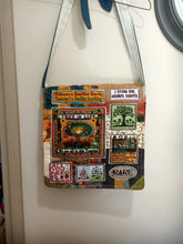 Load image into Gallery viewer, Tree of Life Bag. Handmade from recycled materials.
