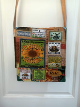 Load image into Gallery viewer, Treehugger Bag. Handmade from recycled materials.