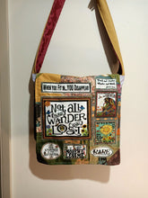 Load image into Gallery viewer, Not all Who Wander are Lost Bag. Handmade from recycled materials.