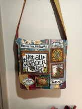 Load image into Gallery viewer, Not all Who Wander are Lost Bag. Handmade from recycled materials.