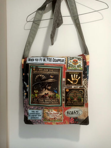 Witches Bag. Handmade from recycled materials.