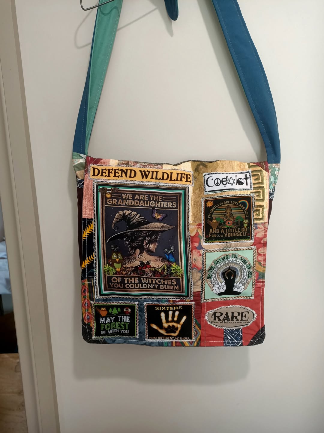 Witches Bag. Handmade from recycled materials.
