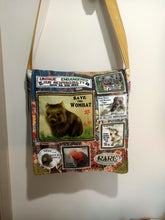 Load image into Gallery viewer, Save the Wombats Bag. Handmade from recycled materials.