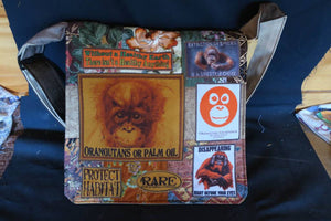 OFIA Orangutan Bag. Handmade from recycled materials.