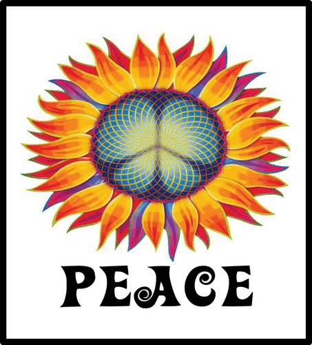 peace sunflower