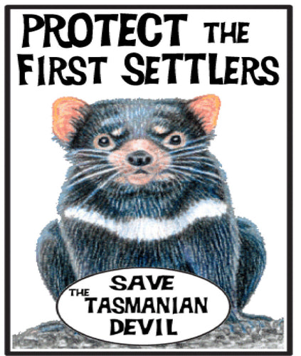 Tassie devil first settlers