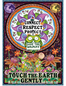 Connect Touch Earth Rectangle Patch