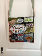 Load image into Gallery viewer, Vegan Bag. Handmade from recycled materials.